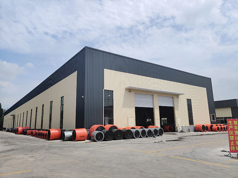 Factory Workshop Scene of PVC Flame-Retardant Conveyor Belt